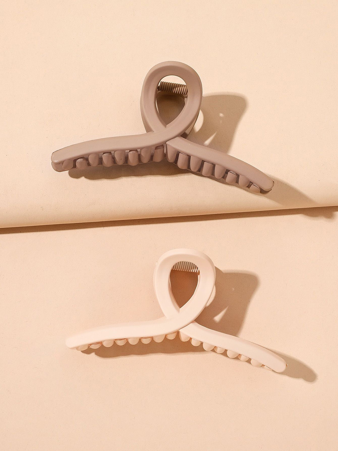 

Krelin Set of 2 Claw Clip Clutchers, Brown