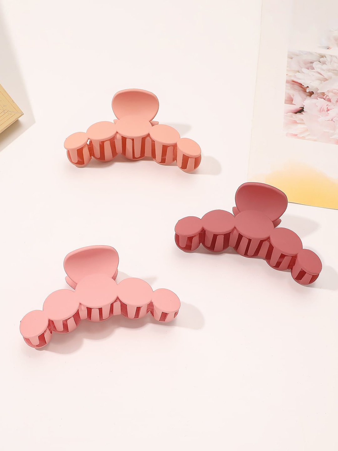 

FIMBUL Set Of 3 Claw Clip, Pink
