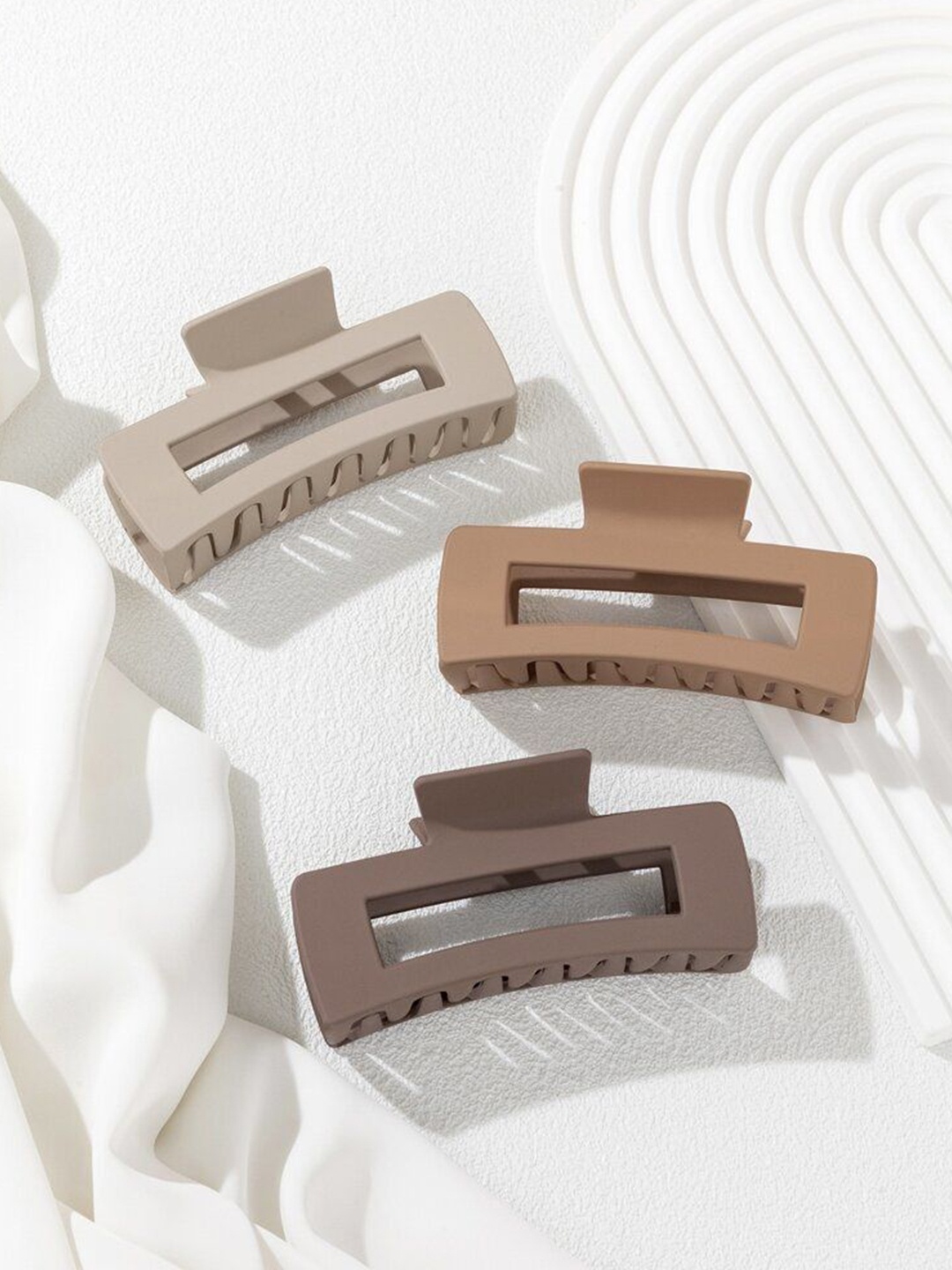 

FIMBUL Set Of 3 Claw Clip, Brown