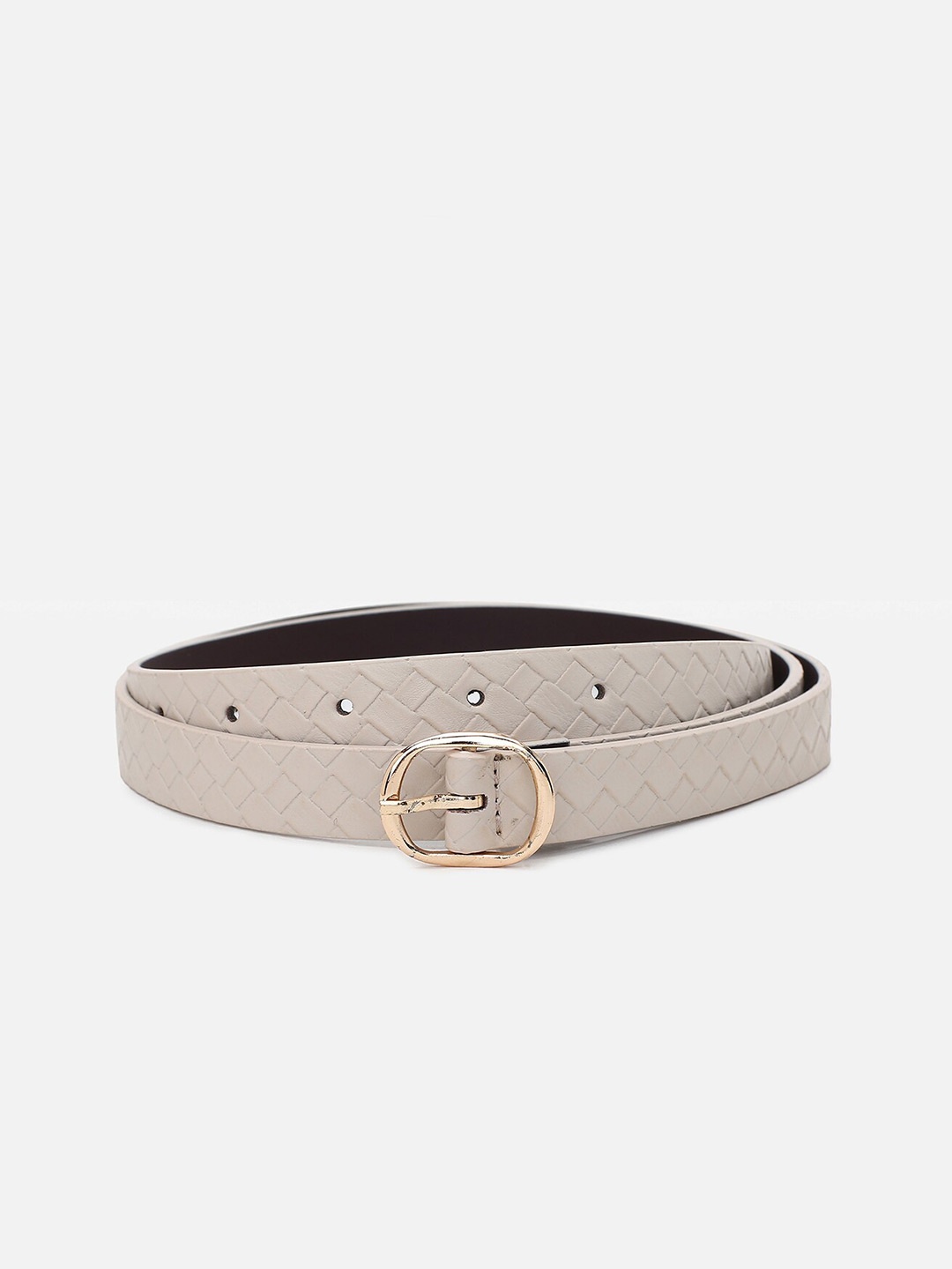 

max Women Textured Belt, Beige