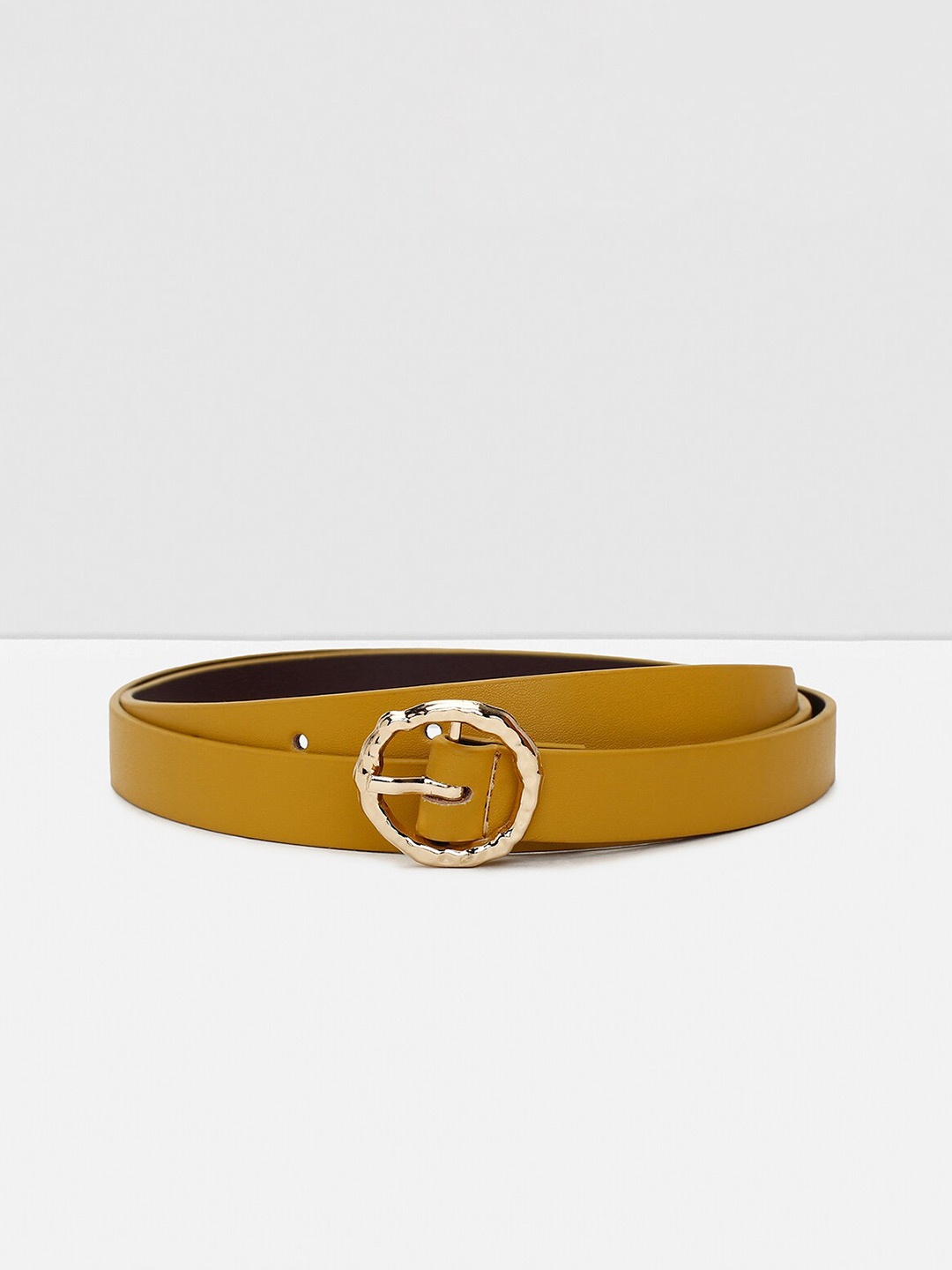 

max Women PU Belt, Yellow