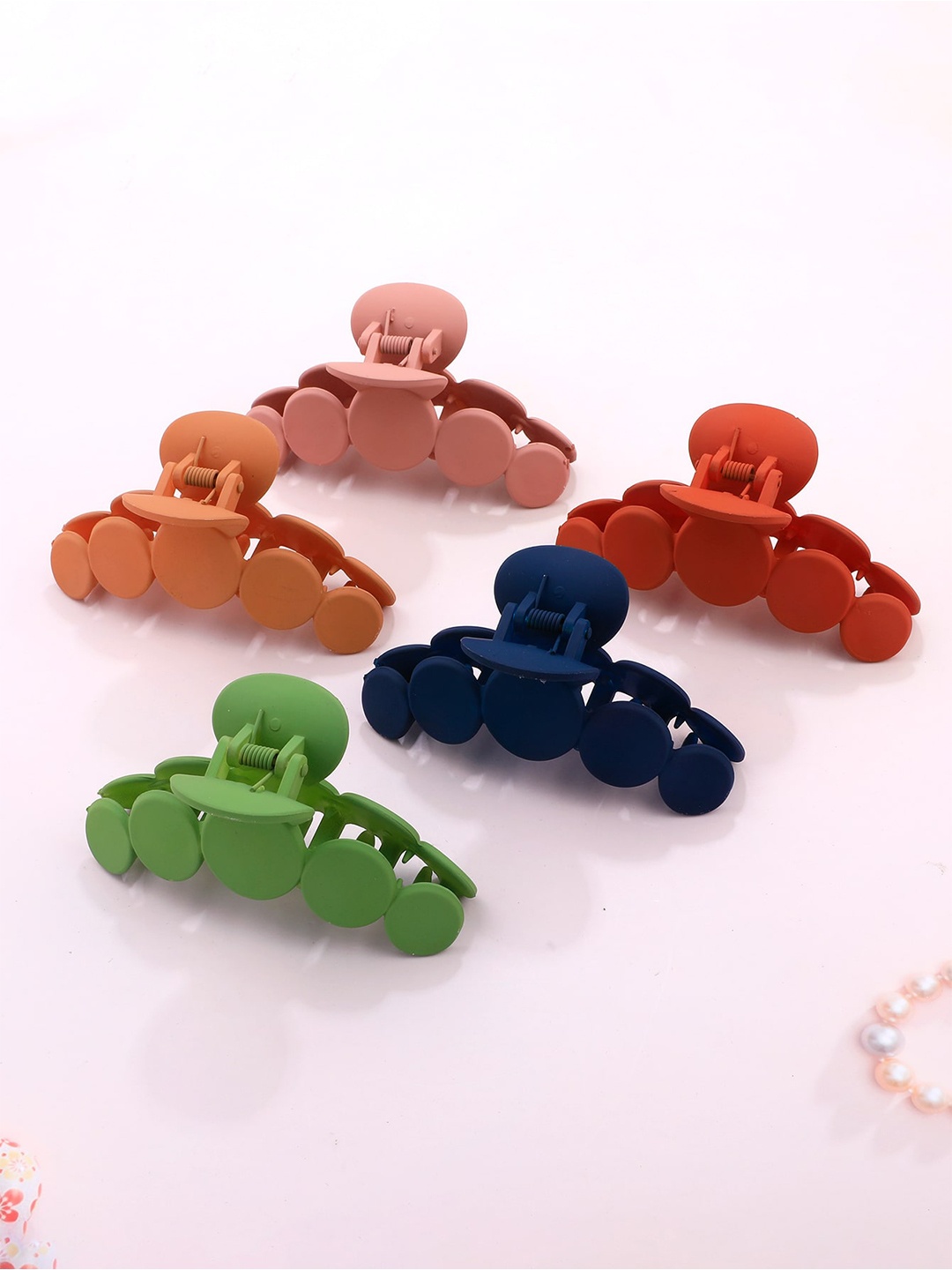 

VAGHBHATT Set of 5 Claw Clip, Navy blue