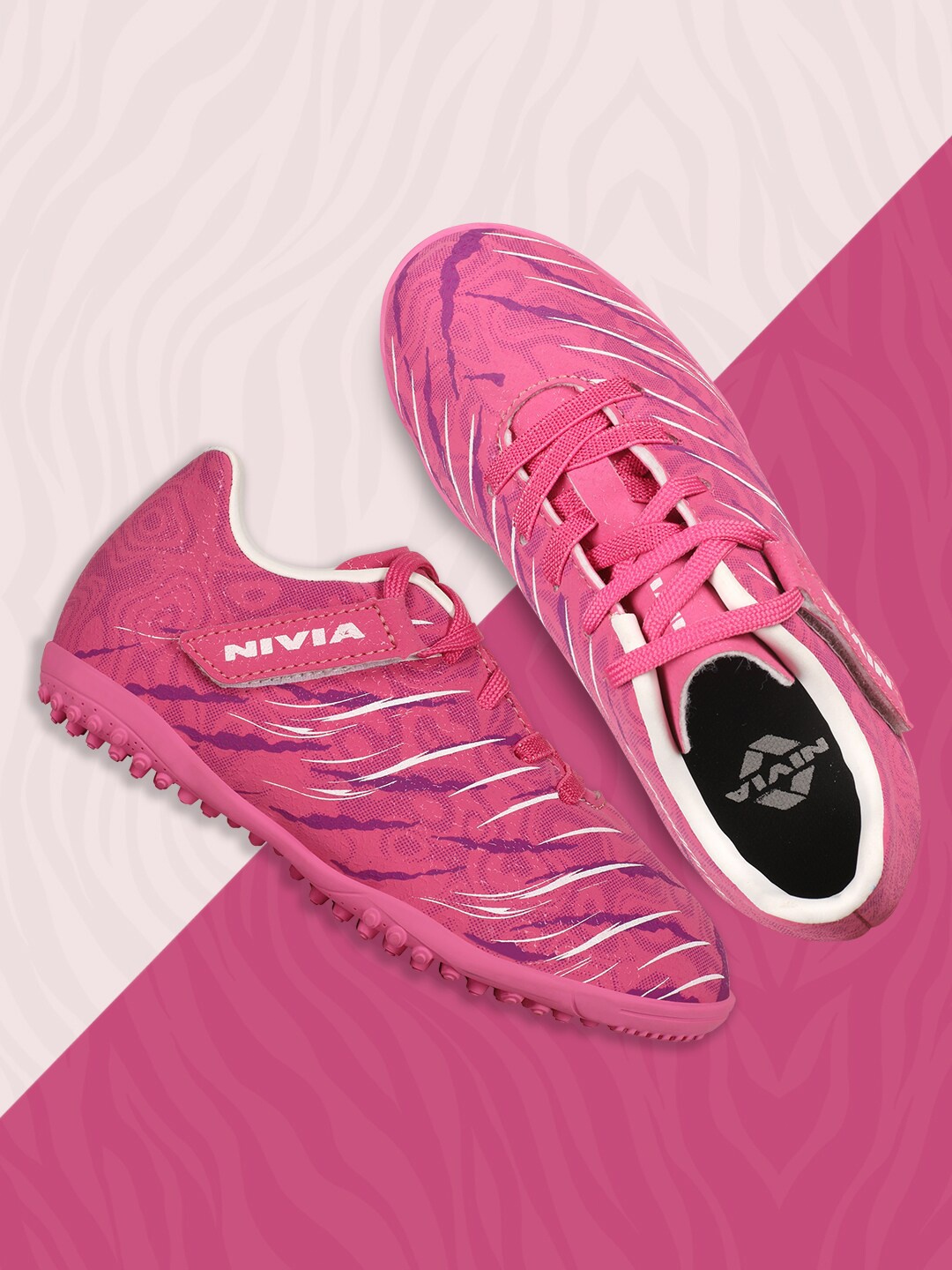 

NIVIA Kids CARBONITE 6.0 TURF Football Shoes, Pink