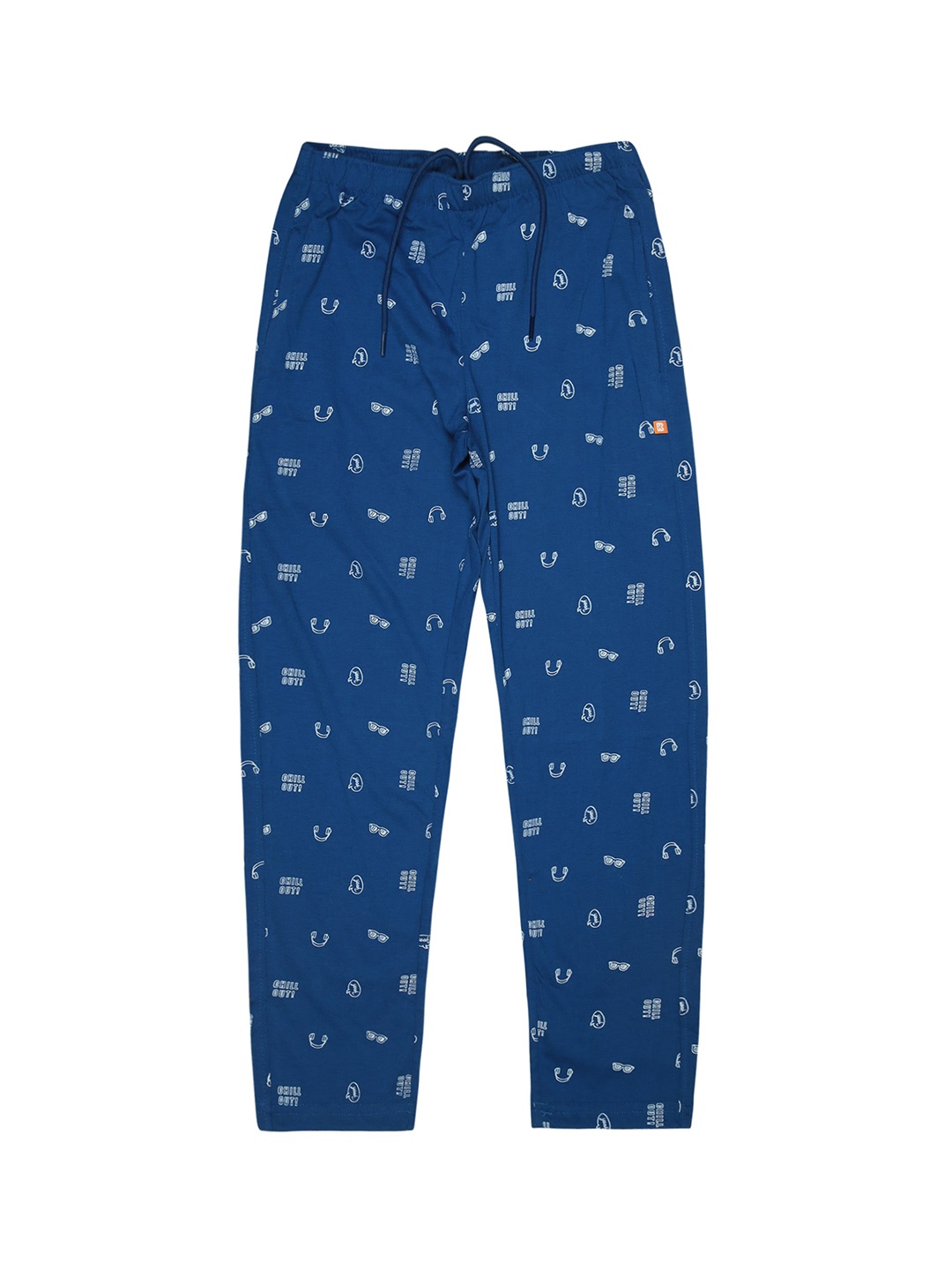 

Bodycare Boys Printed Cotton Track Pant, Blue