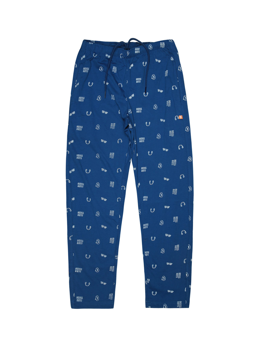 

Bodycare Boys Conversational Printed Cotton Track Pant, Blue
