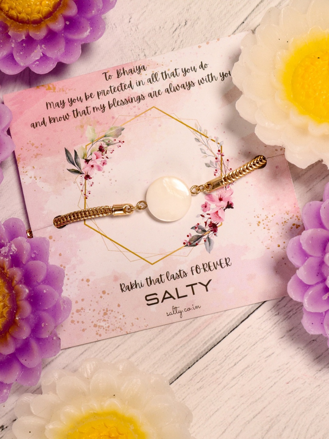 

SALTY Traditional Wraparound Rakhi, Gold