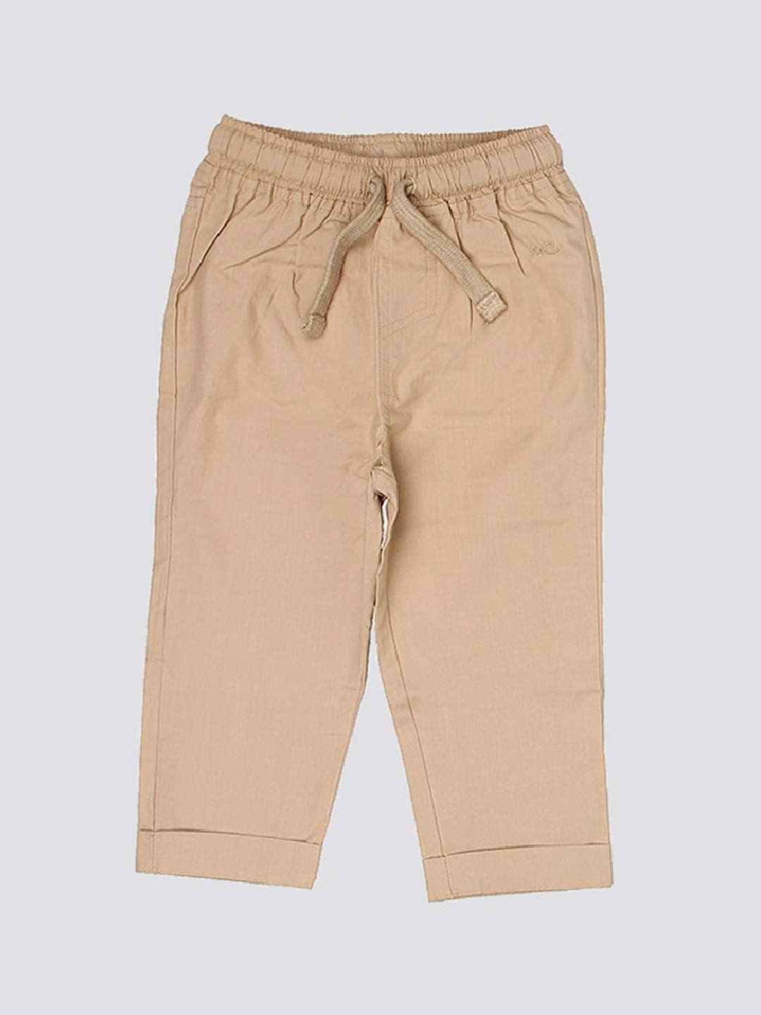 

mothercare Boys Pure Cotton Mid-Rise Trousers, Brown