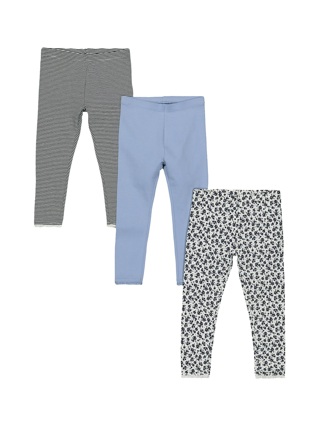 

mothercare Boys Pack of 3 Leggings, White
