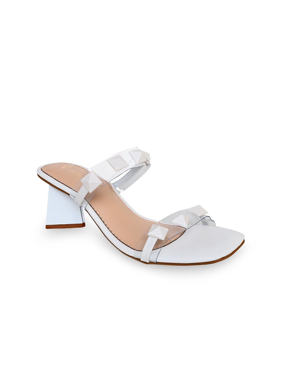 

V-WALK Women Block Heels, White
