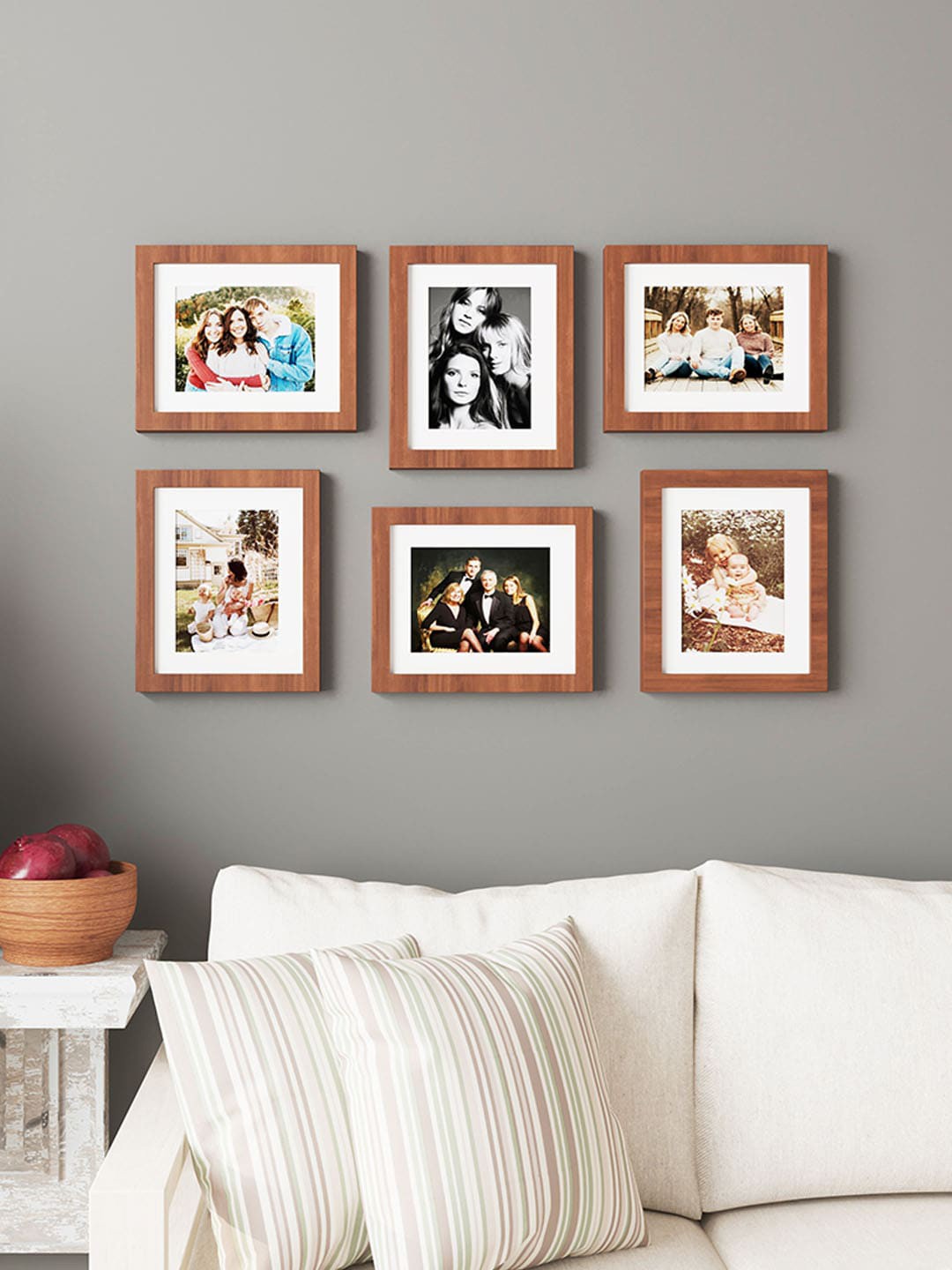 

Art Street Brown 6 Pieces Wooden Photo Frames