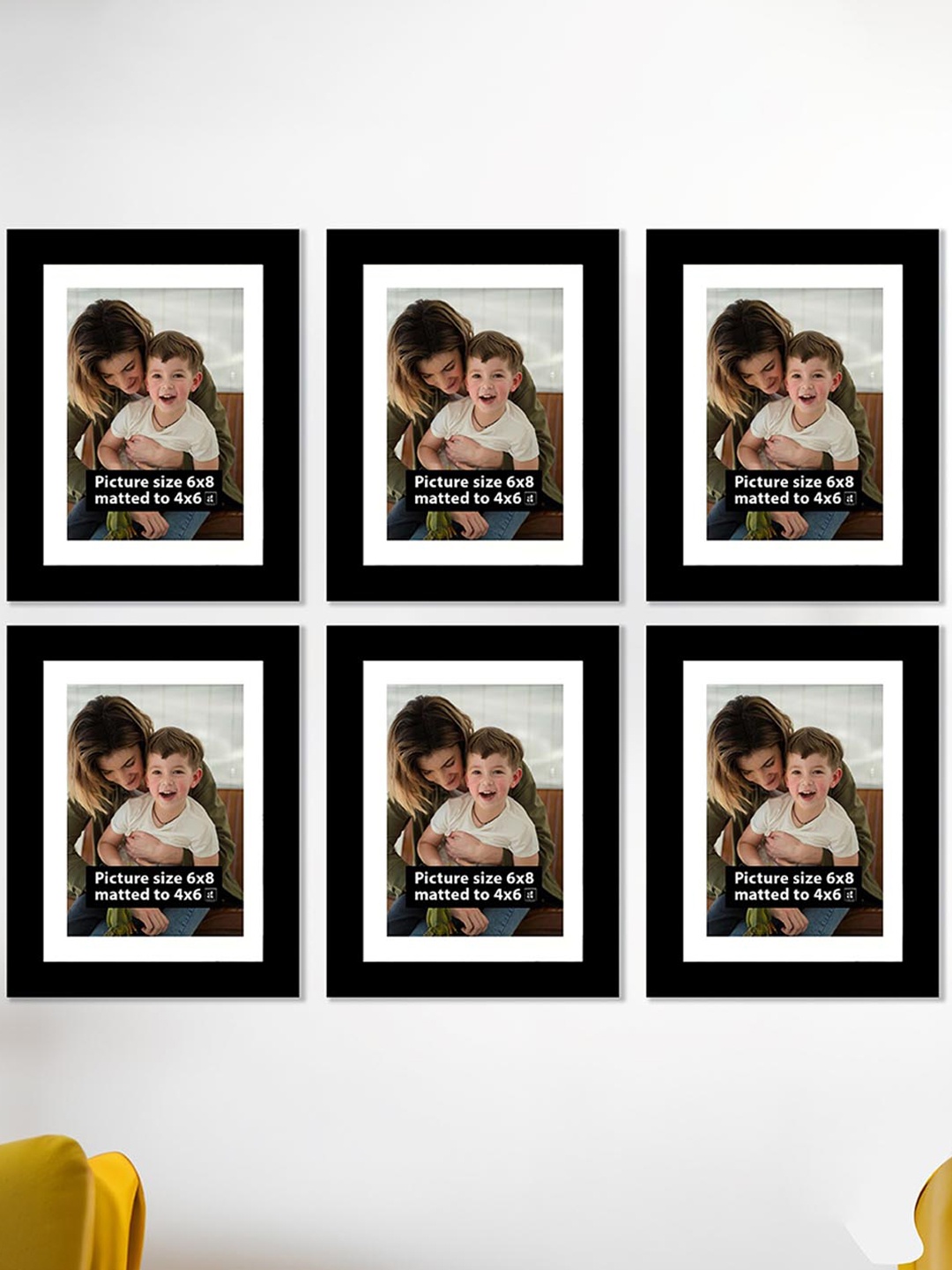 

Art Street Black 6 Pieces Wooden Photo Frame