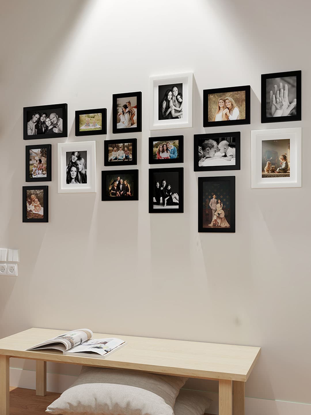 

Art Street White & Black 16 Pieces Wooden Photo Frame