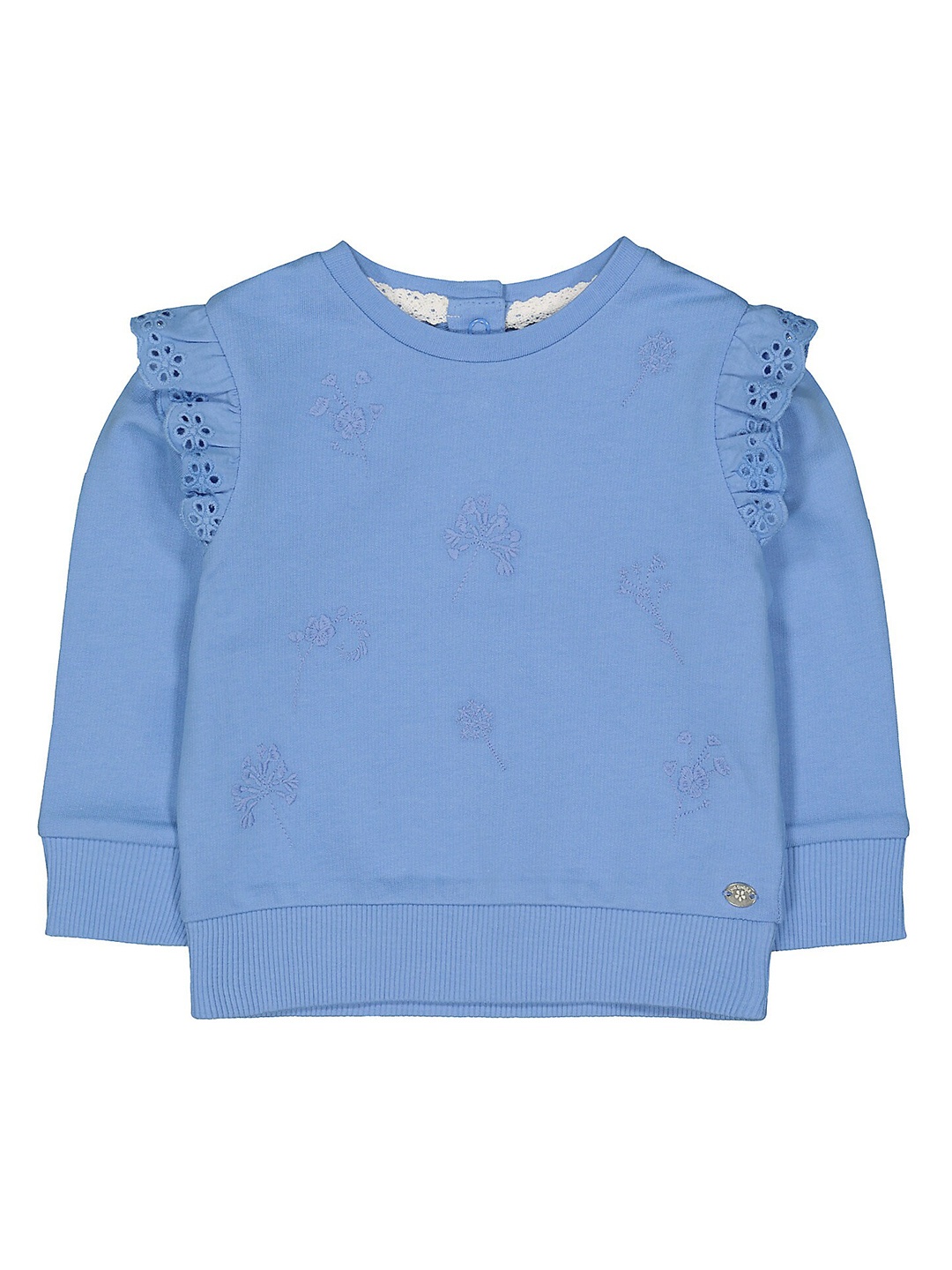 

mothercare Girls Ethnic Motifs Embroidered Cotton Sweatshirt, Blue