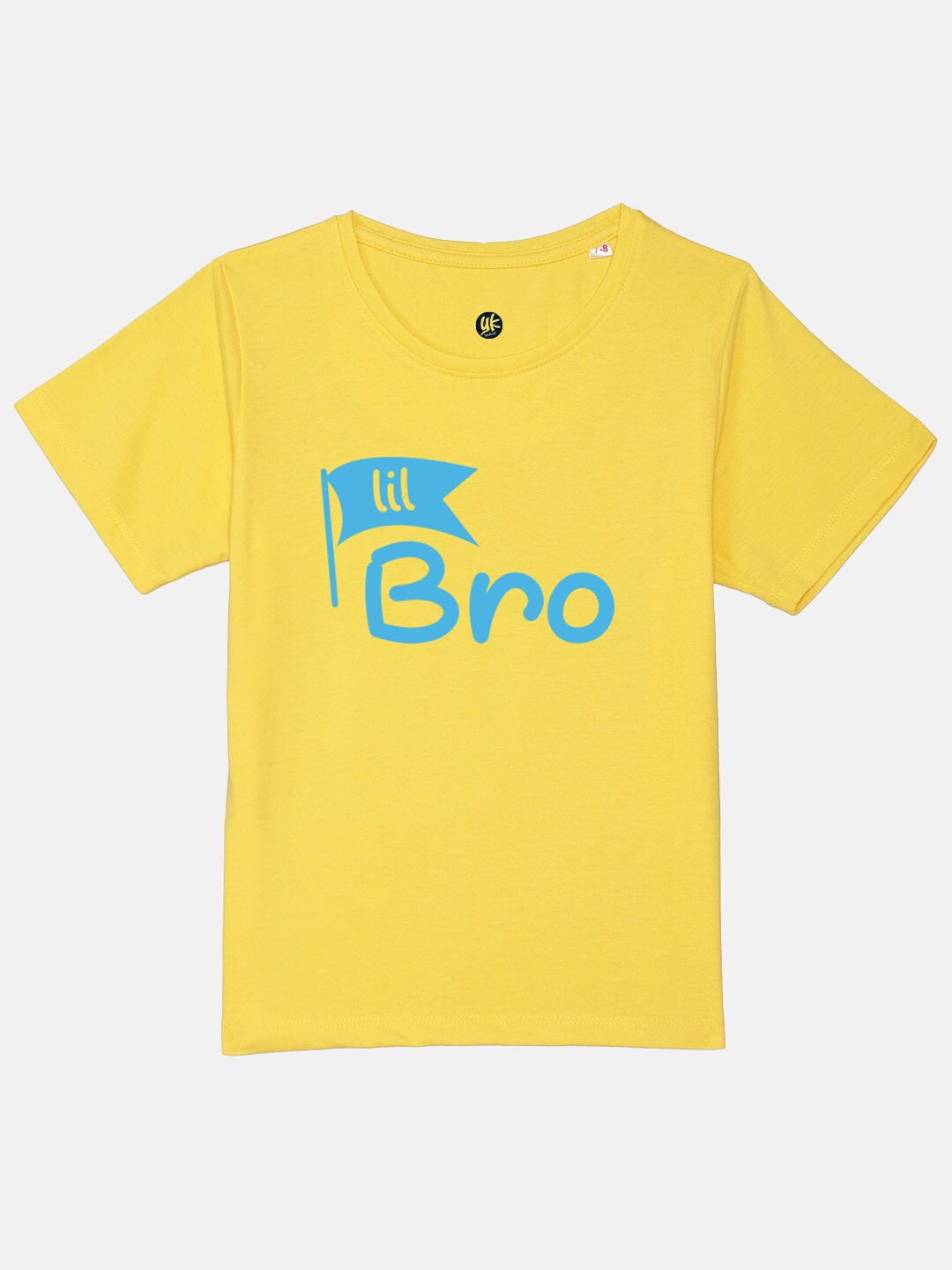 

YK Boys Typography Printed Oversized Pure Cotton Casual T-shirt, Yellow