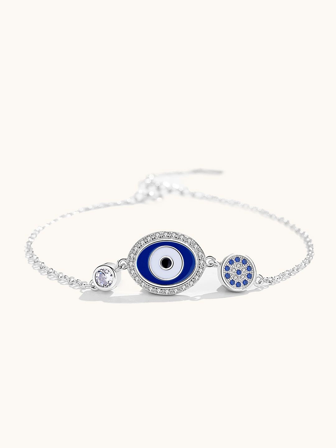 

MISS JO Women 92.5 Sterling Silver Silver-Plated Charm Bracelet