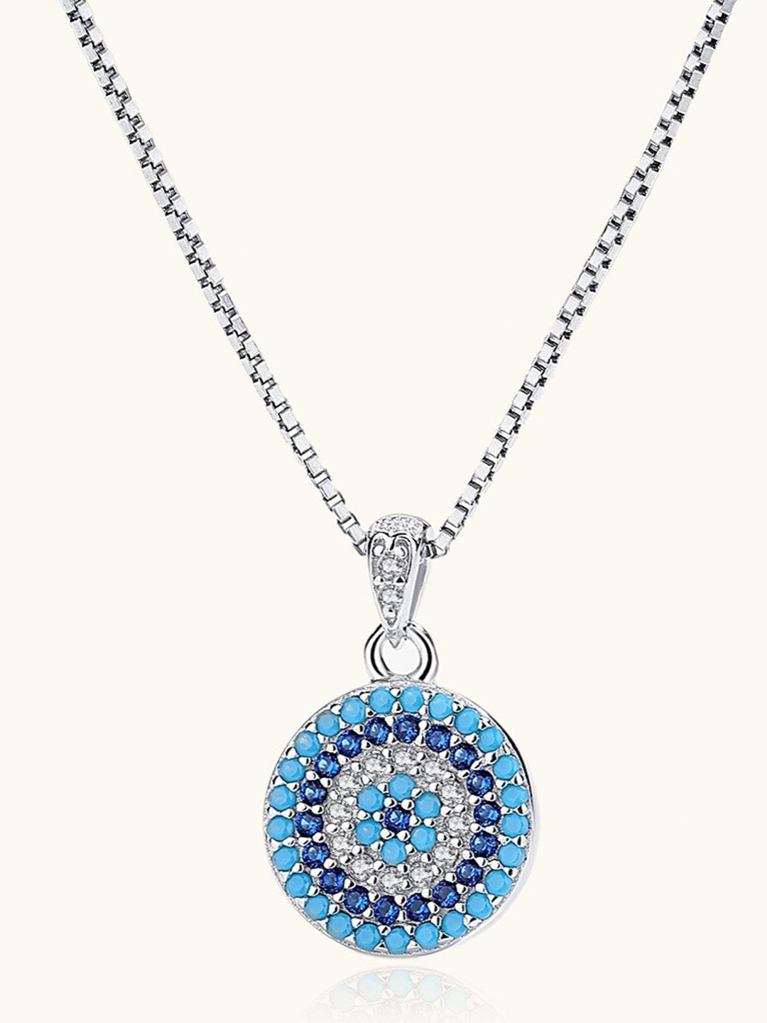 

MISS JO Silver-Plated Artificial Stones Necklace