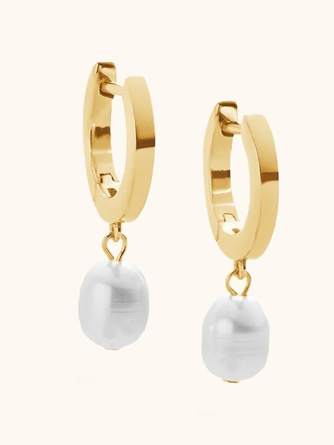 

MISS JO Gold-Plated Contemporary 92.5 Sterling Silver Drop Earrings