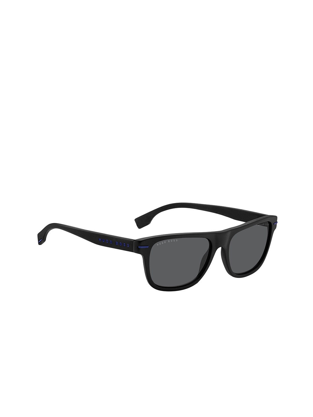 

HUGO Men Rectangle Sunglasses with UV Protected Lens 2043370VK55M9, Grey