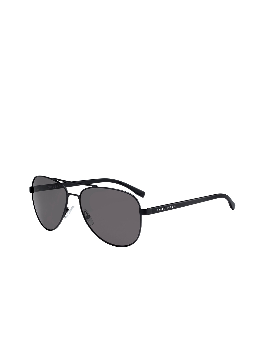 

HUGO Men Aviator Sunglasses With UV Protected Lens, Grey