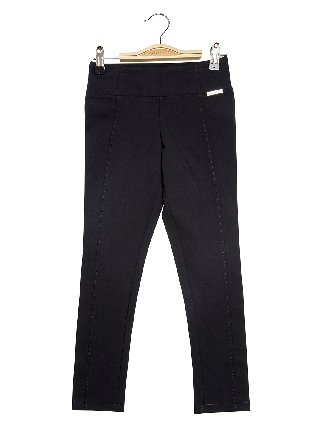 

Peppermint Girls Skinny Fit Woven Jeggings, Black