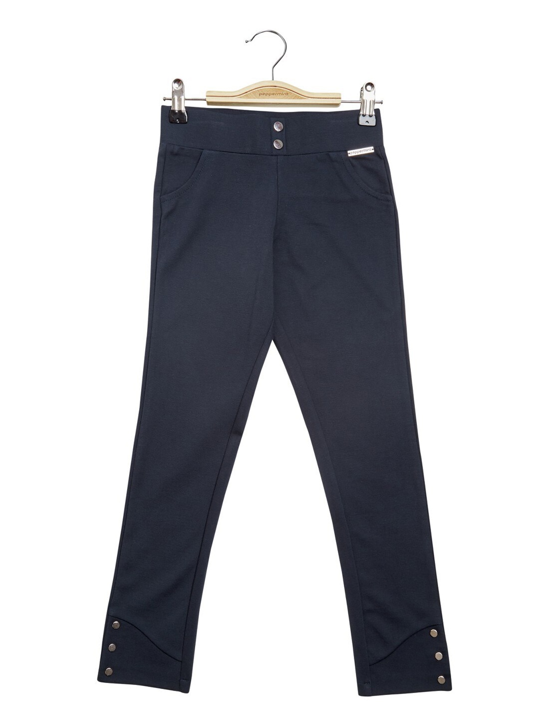 

Peppermint Girls Skinny Fit Woven Jeggings, Navy blue