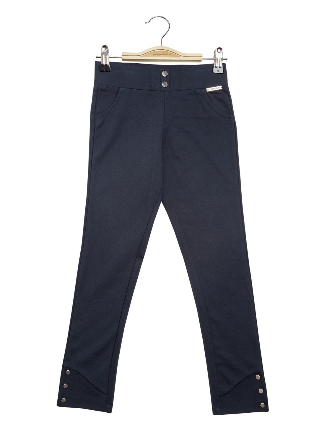 

Peppermint Girls Skinny Fit Woven Jeggings, Navy blue