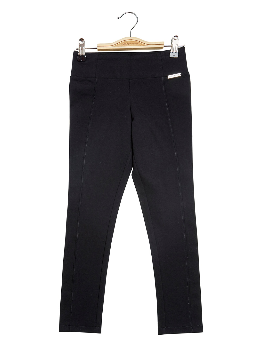

Peppermint Girls Skinny Fit Woven Jeggings, Black