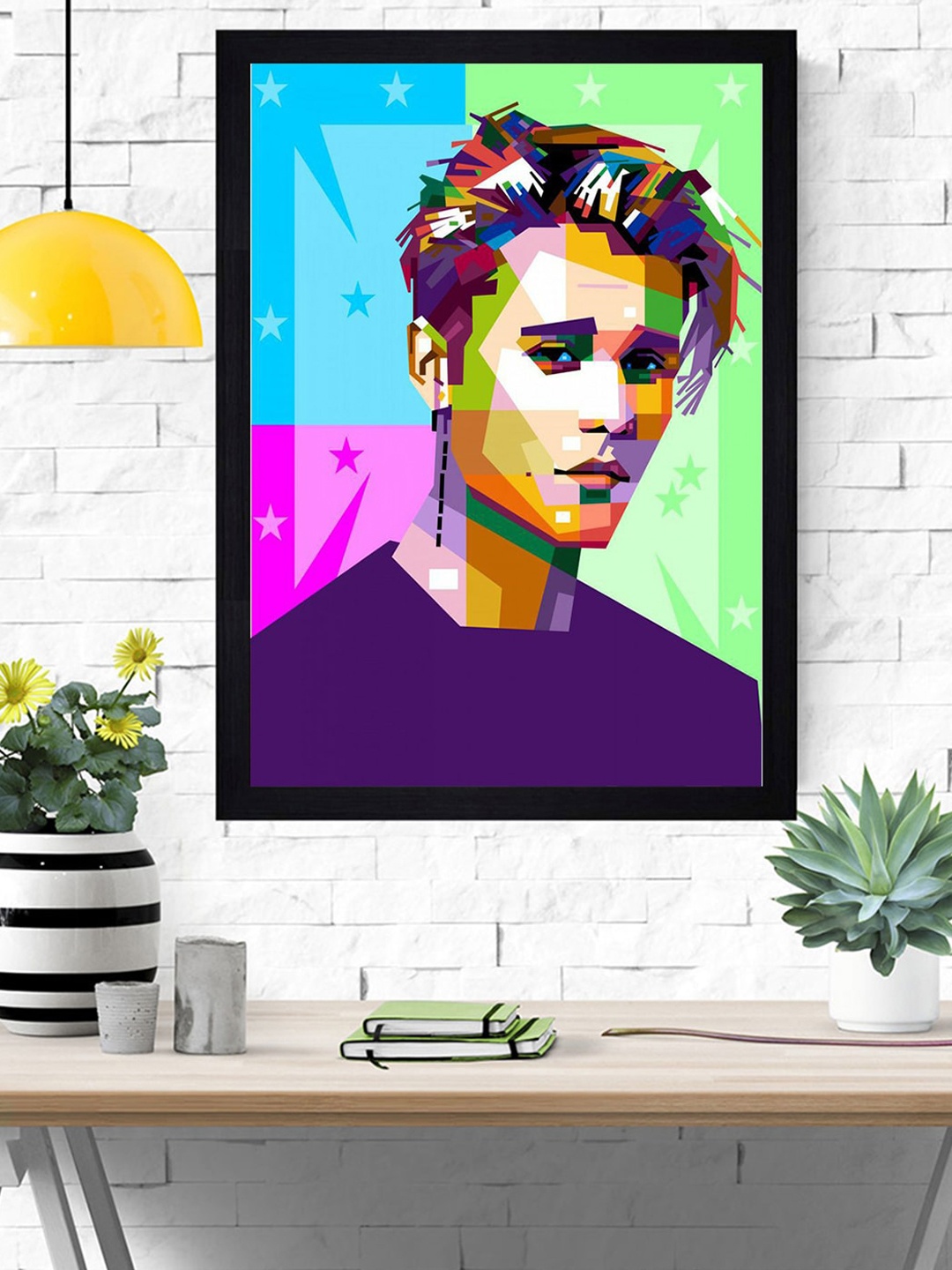 

Gallery99 Blue & Green Abstract Modern ArtJustin Bieber Framed Wall Art