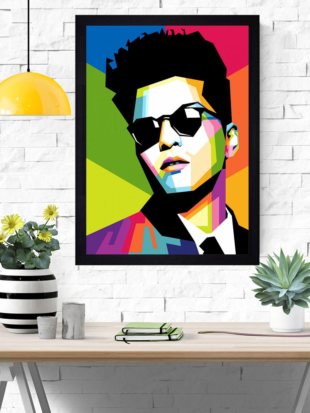 

Gallery99 Black & Blue Bruno Mars Printed Framed Wall Art