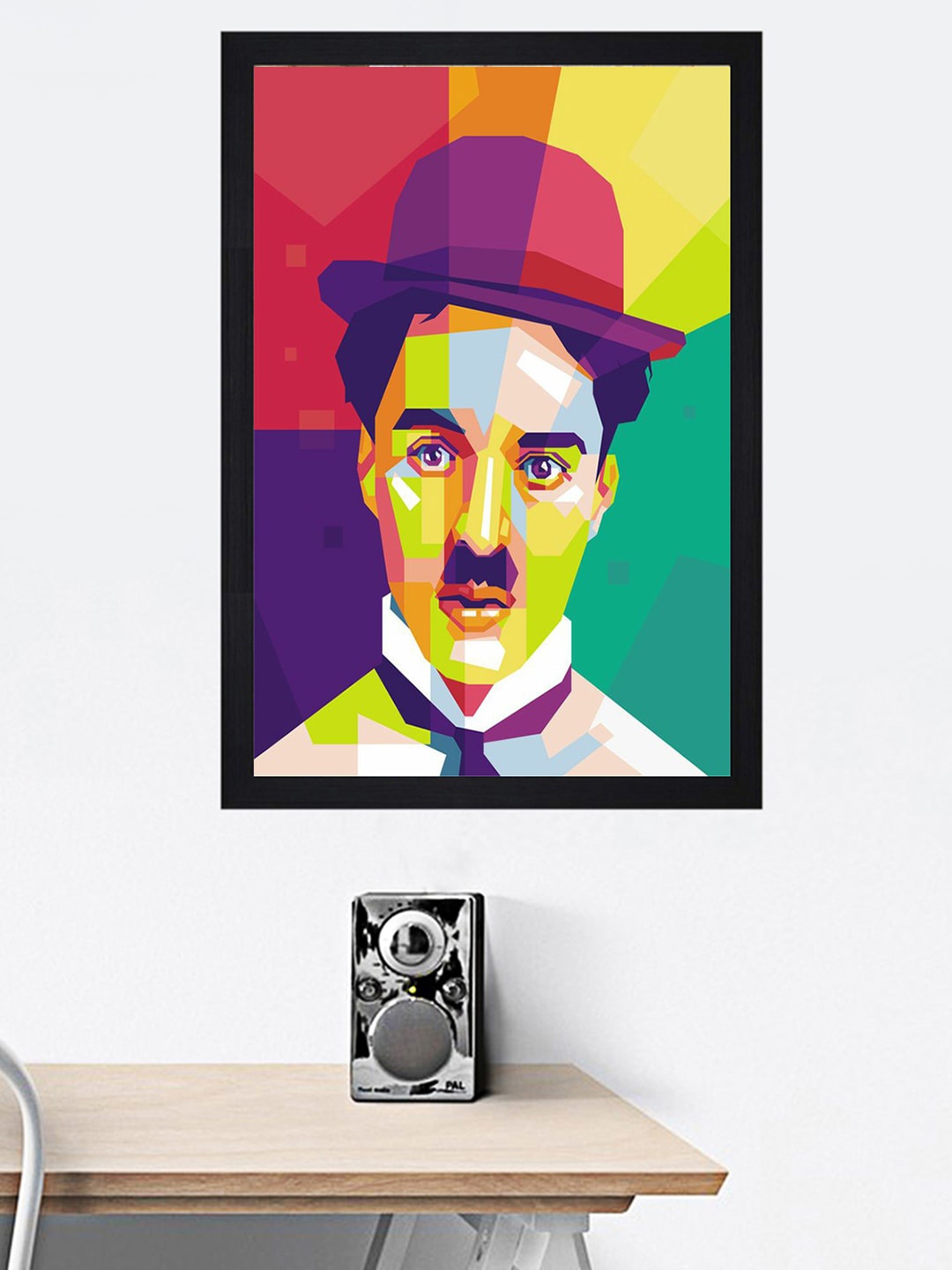 

Gallery99 Green & Red Charlie Chaplin Printed Framed Wall Art