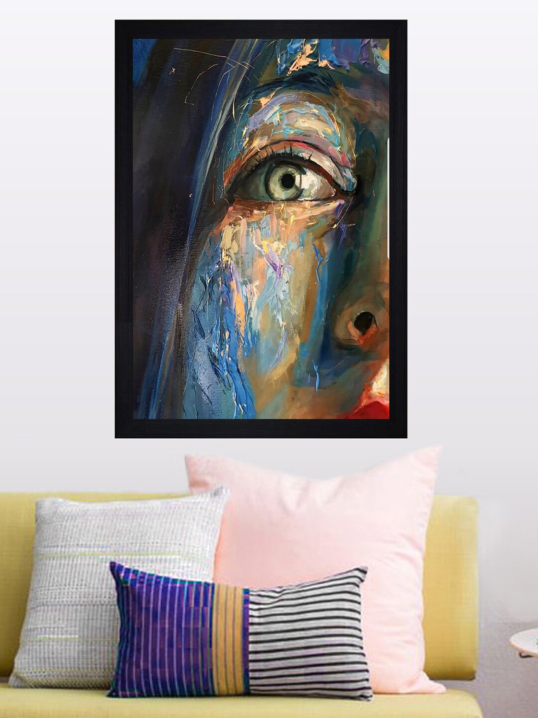 

Gallery99 Grey & Beige Face Printed Framed Wall Art