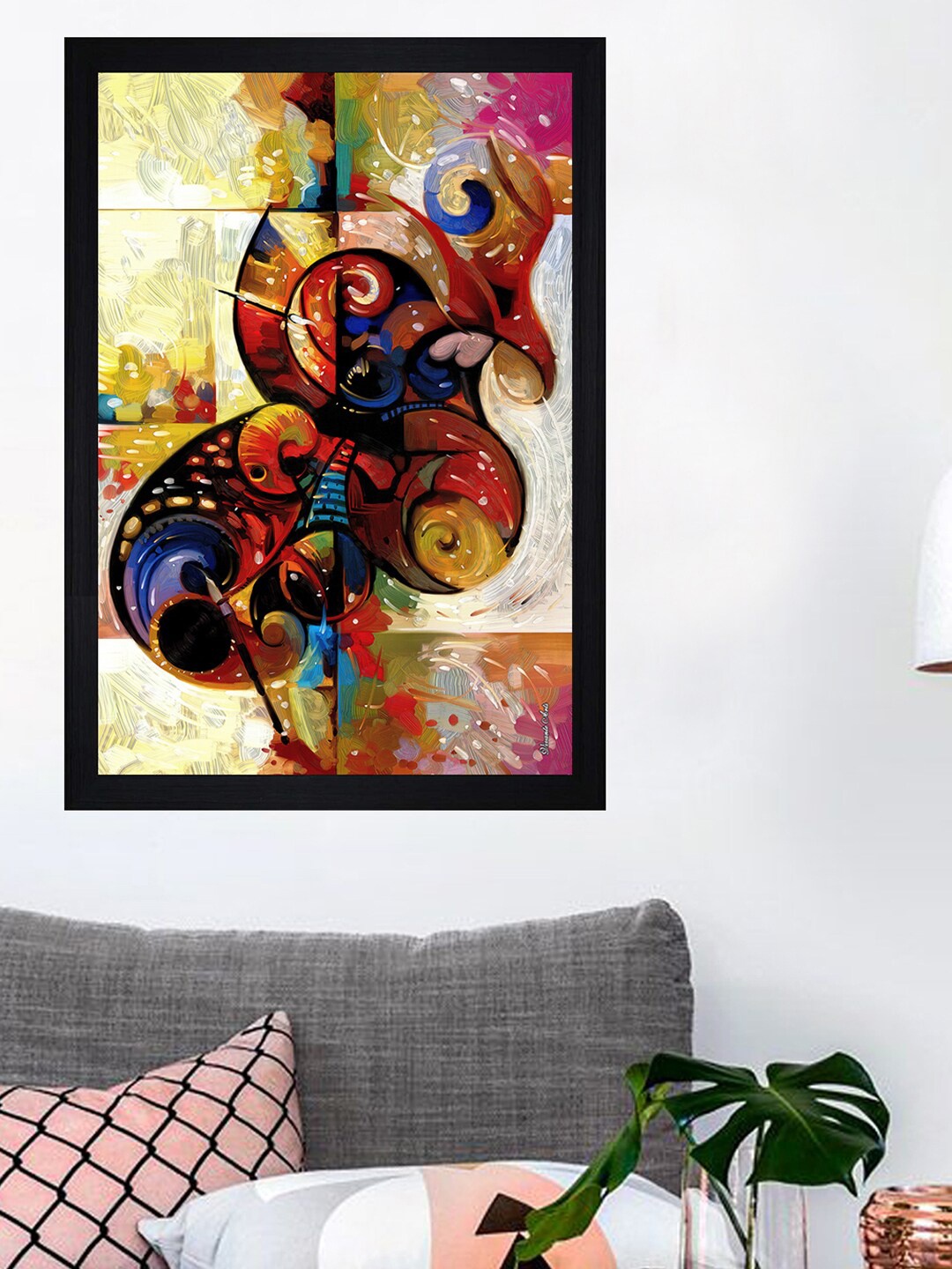 

Gallery99 Maroon & Green Abstract Printed Wall Art