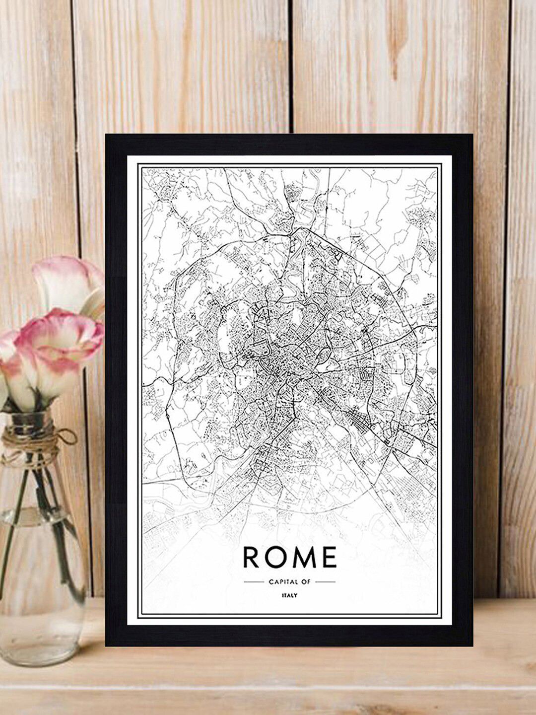 

Gallery99 White & Black Painting Framed Wall Art