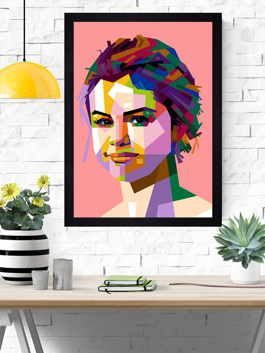 

Gallery99 Pink & Purple Selena Gomez Textured Framed Wall Art