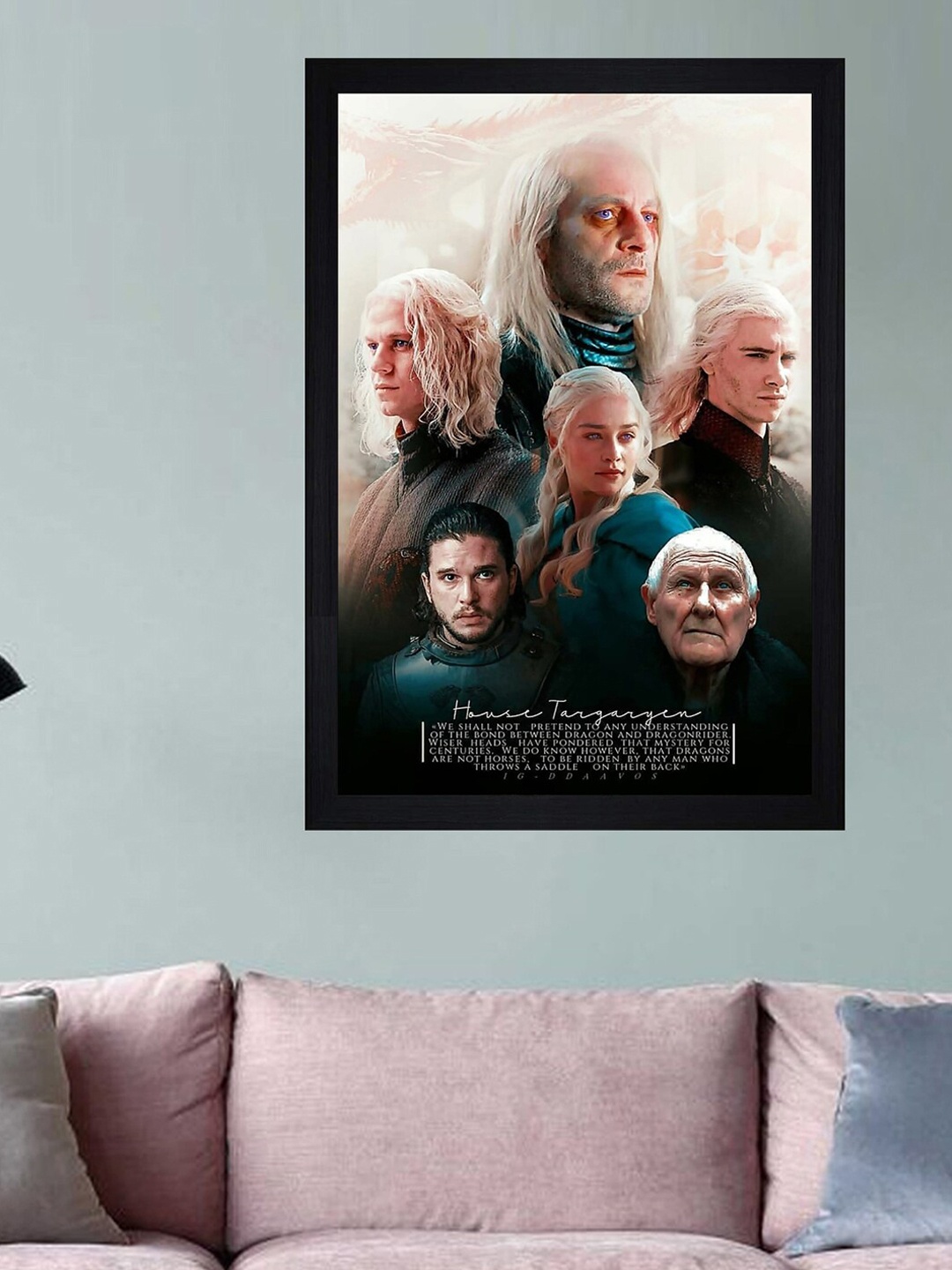 

Gallery99 Cream Coloured & Beige House Targaryen Textured Framed Wall Art