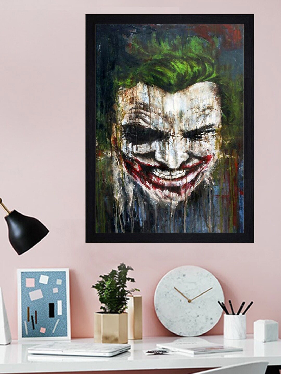

Gallery99 Beige & Green The Joker Textured Framed Wall Art