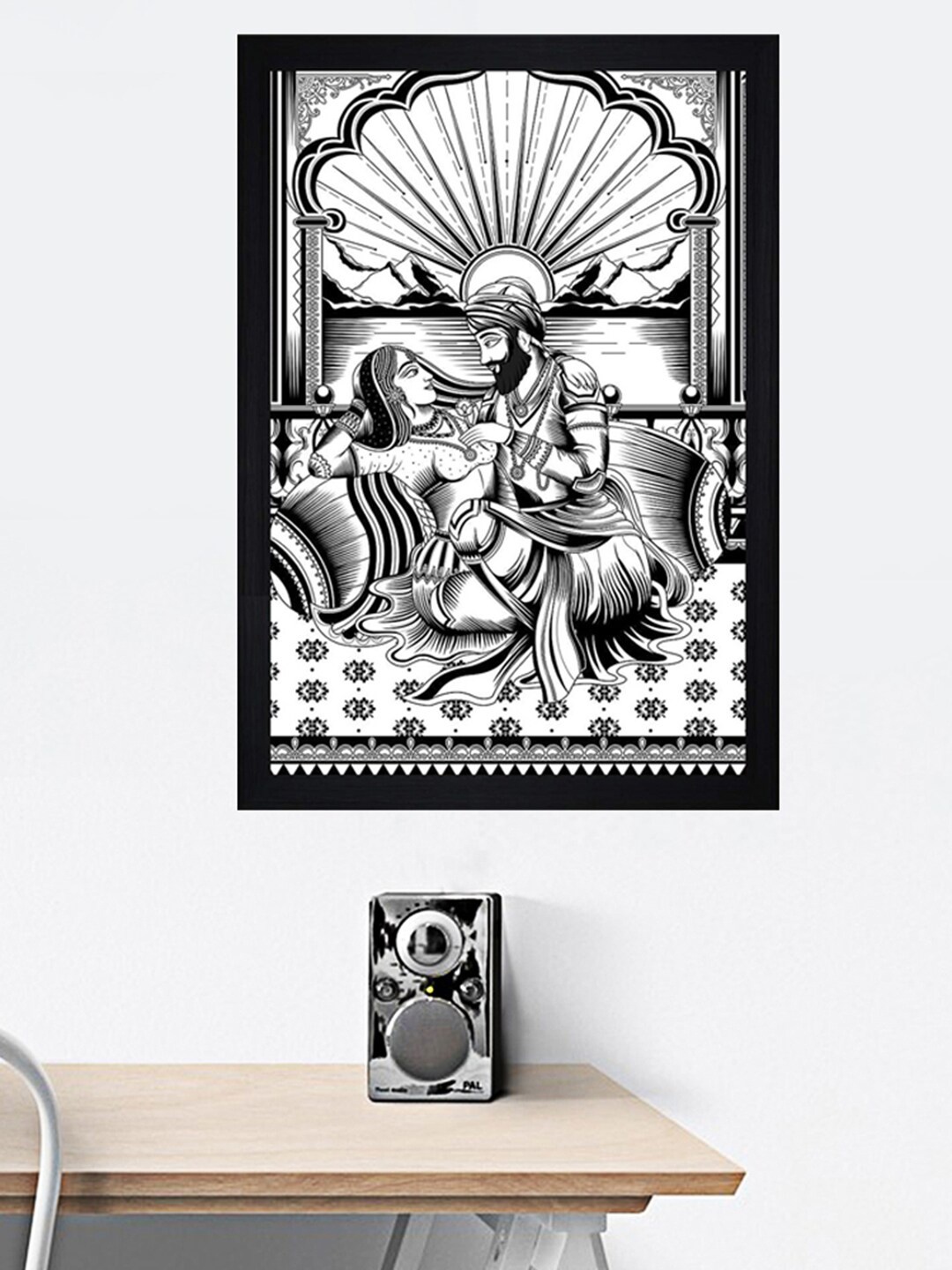 

Gallery99 Black & White Indian Traditional People Printed Framed Wall Art