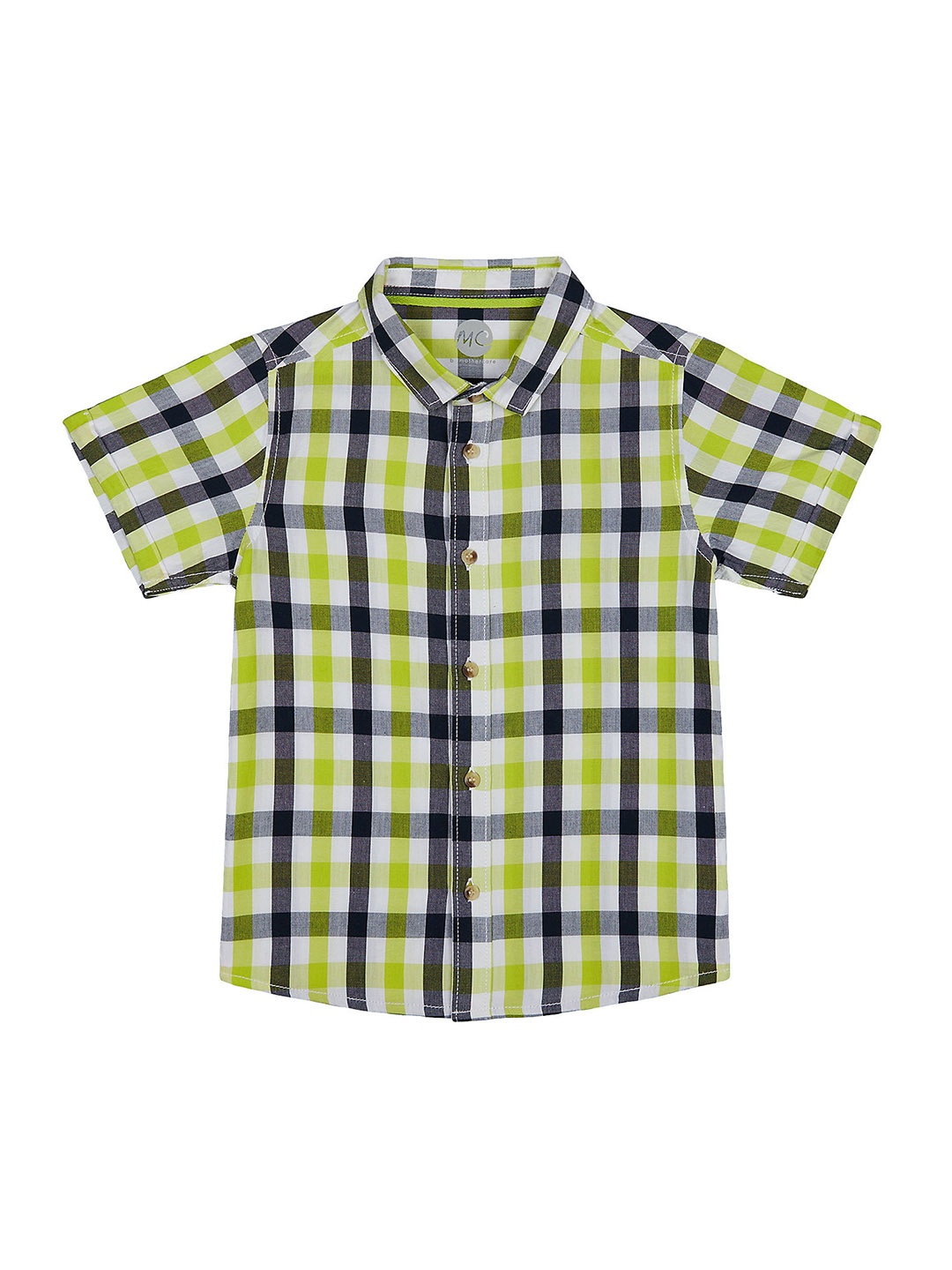 

mothercare Boys Checked Casual Shirt, Green