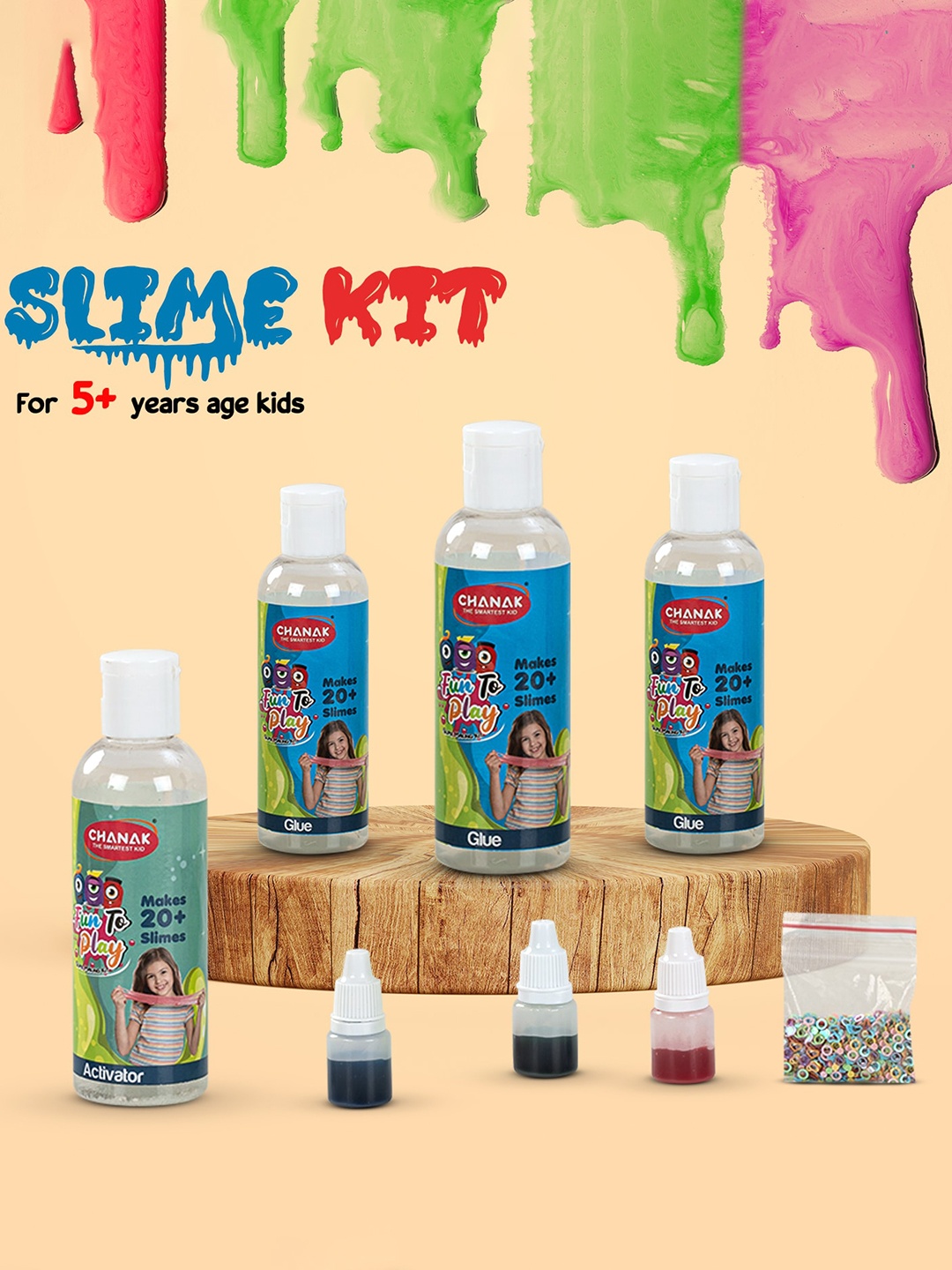 

BAYBEE Kids Slime Making Art Craft Activity Kit, White