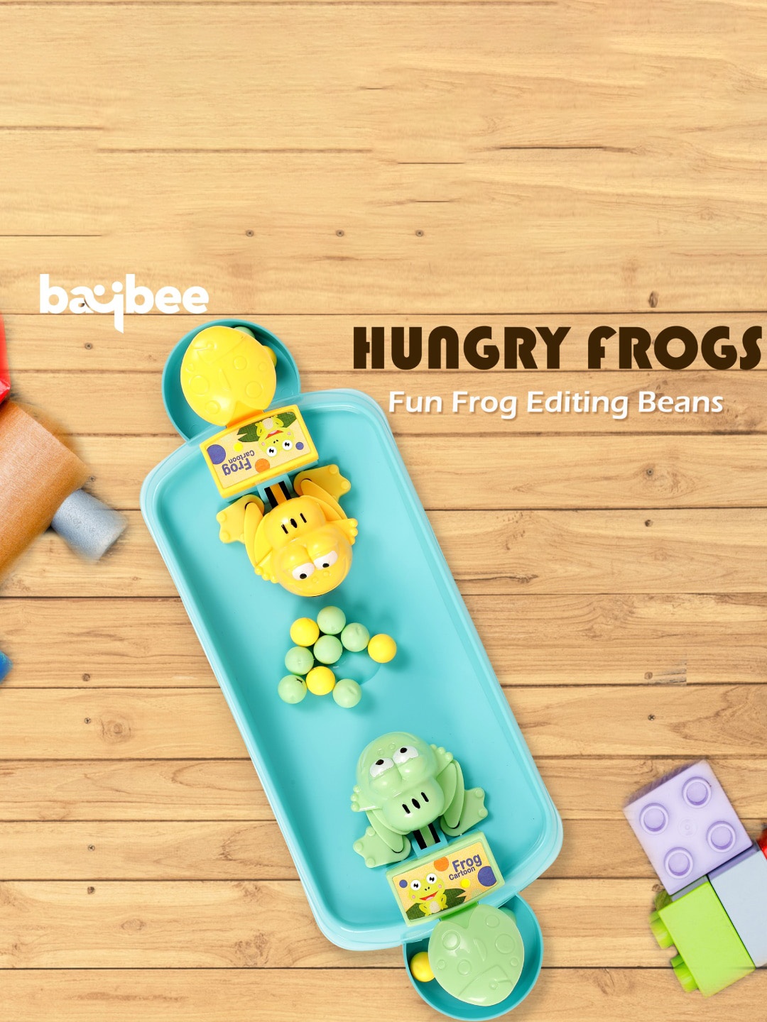 

BAYBEE Kids Hungry Frog Eating Beans Activity Games, Blue