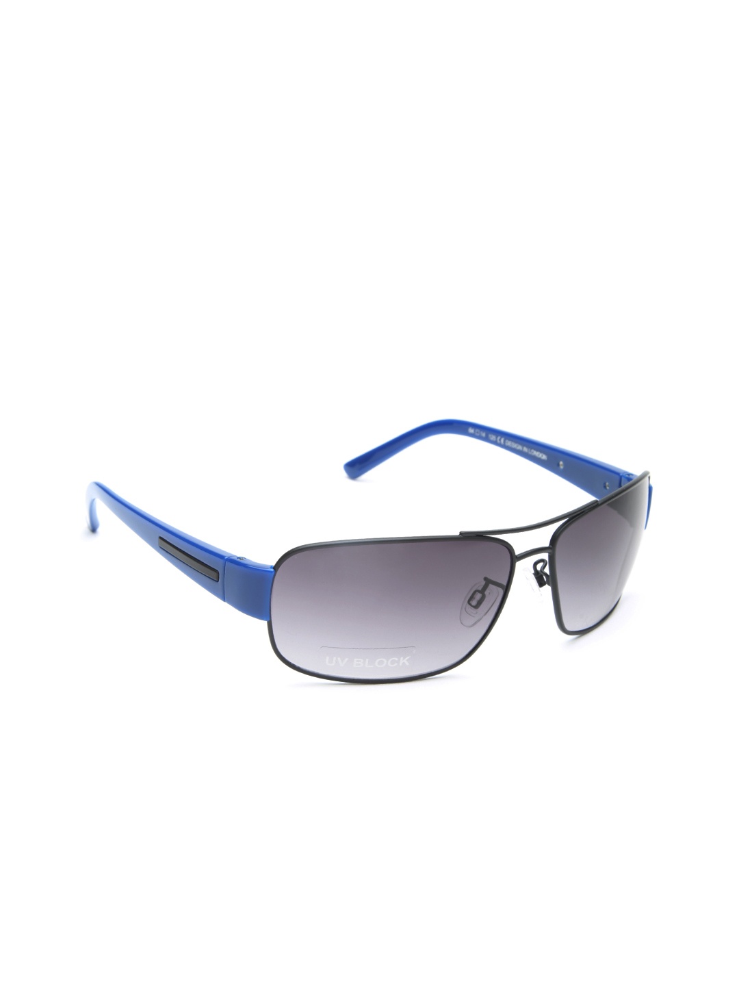 

Lee Cooper Men Rectangle Sunglasses LC9048THBBLK, Grey