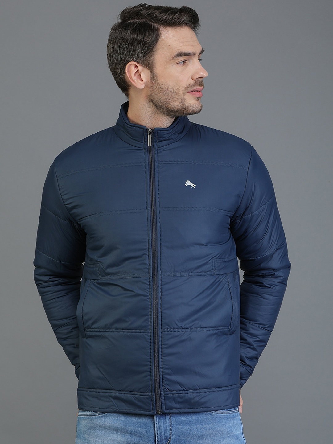

TQS Windcheater And Water Resistant Padded Jacket, Navy blue