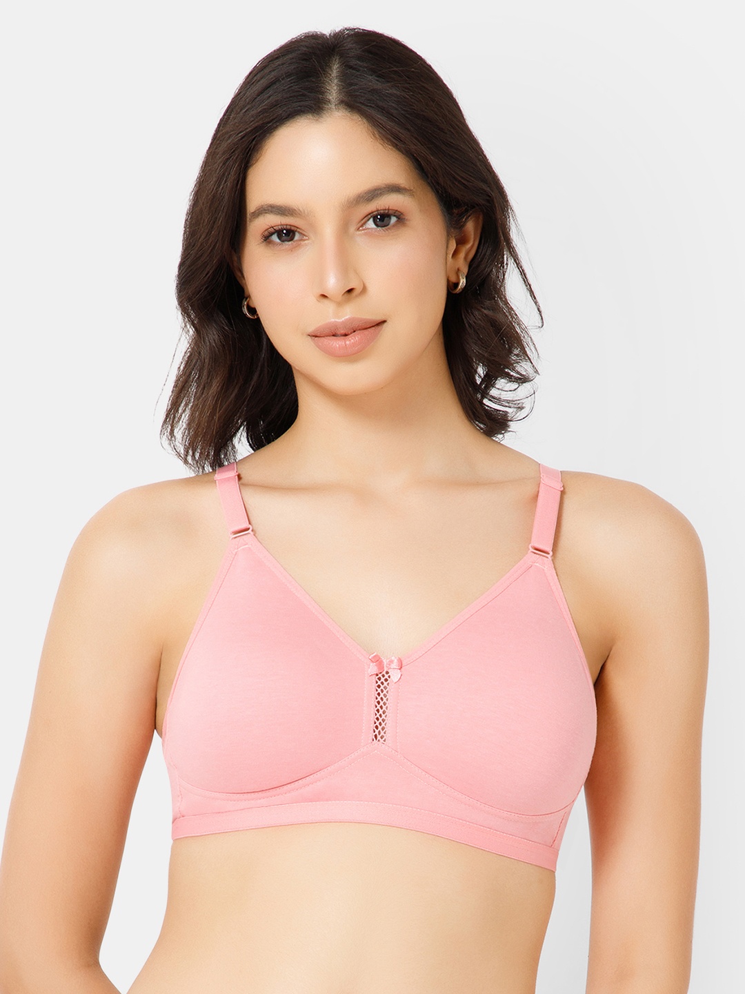 

NAIDU HALL Bra Full Coverage All Day Comfort, Pink