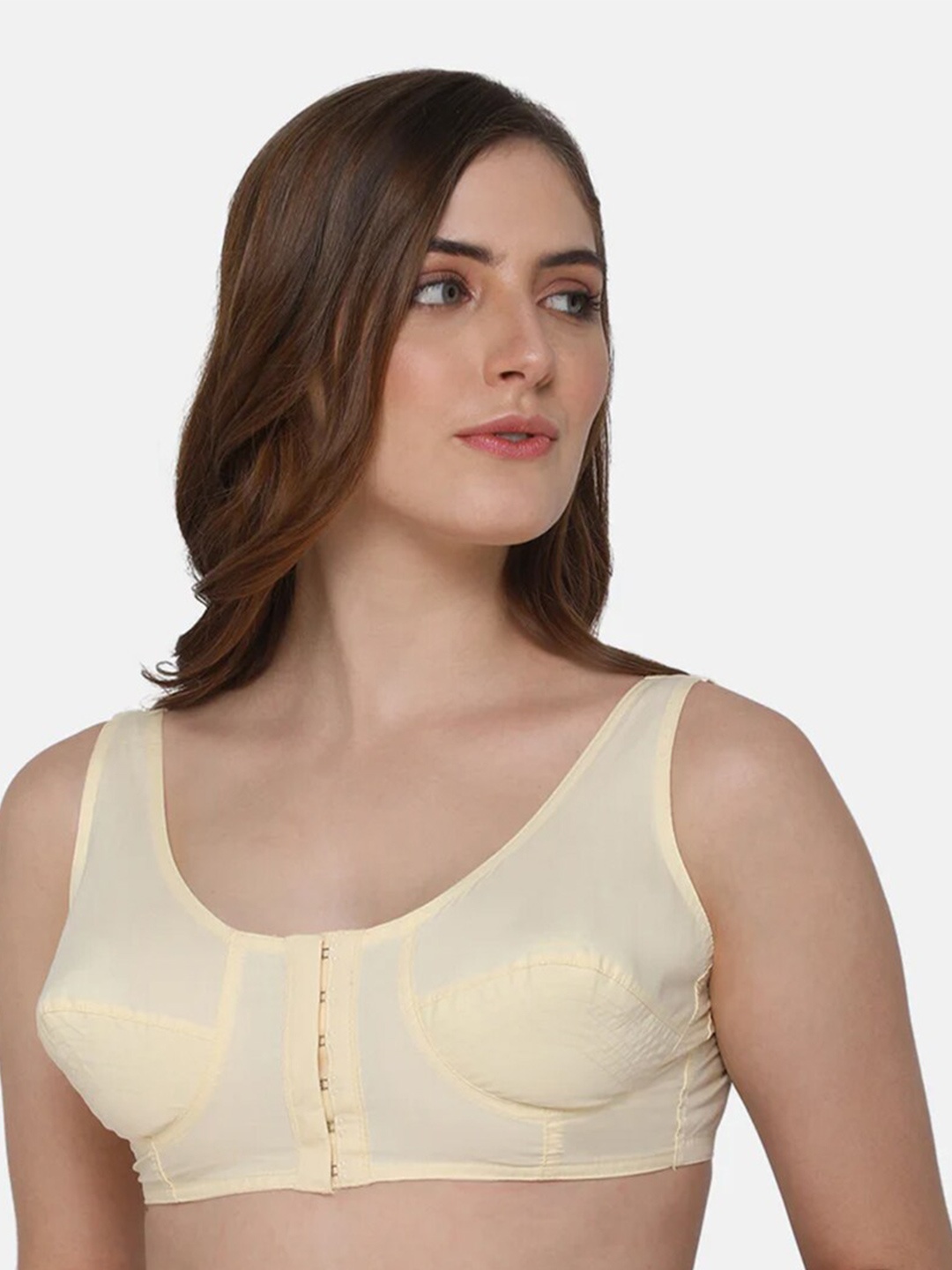 

NAIDU HALL Full Coverage Pure Cotton Bra With All Day Comfort, Nude