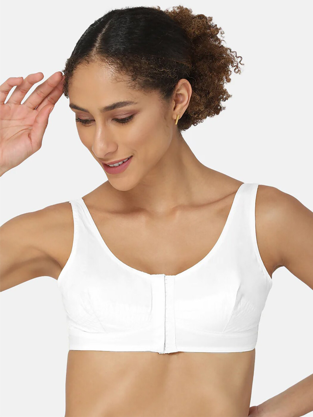

NAIDU HALL Full Coverage Non Padded Non-Wired Bra With All Day Comfort, White