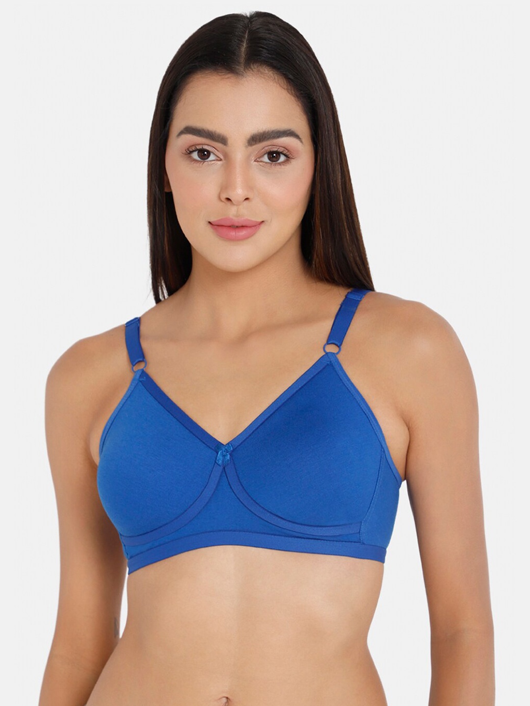 

NAIDU HALL Non Padded Full Coverage Bra With All Day Comfort, Blue