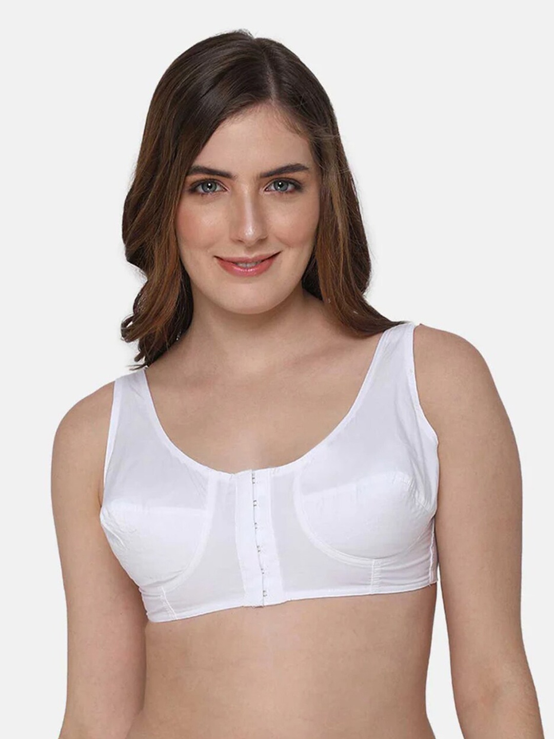 

NAIDU HALL Full Coverage Pure Cotton Bra With All Day Comfort, White