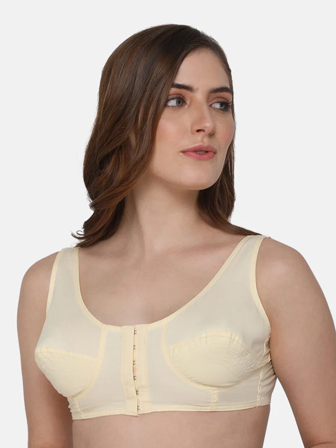 

NAIDU HALL Full Coverage Pure Cotton Everyday Bra With All Day Comfort, Nude