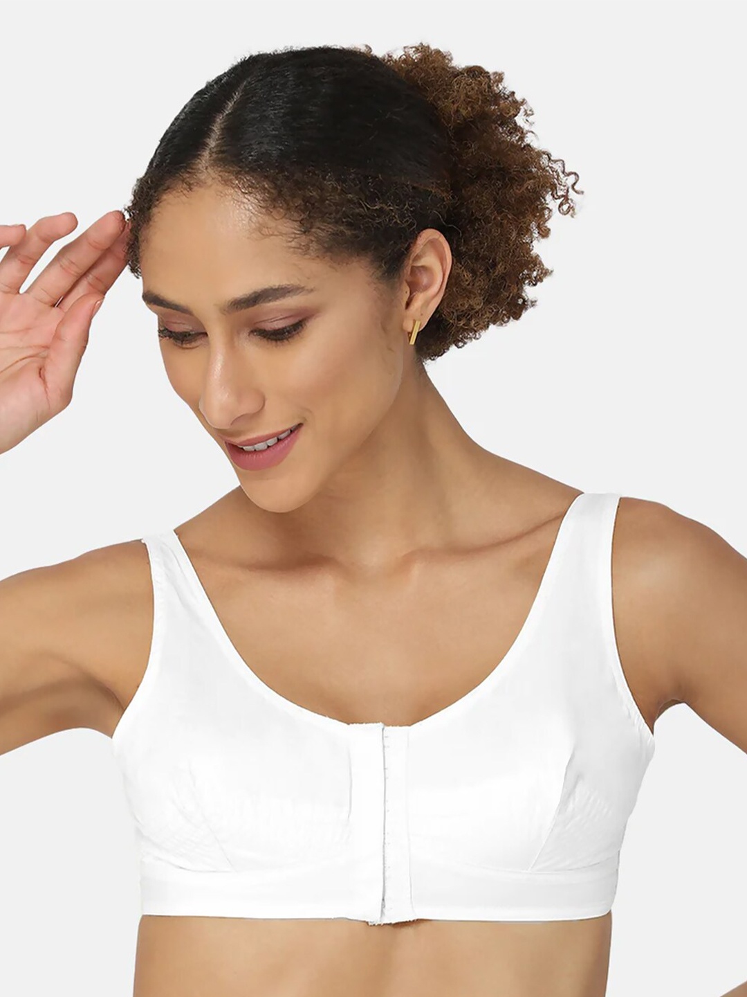 

NAIDU HALL Full Coverage Non Padded Bra With All Day Comfort, White