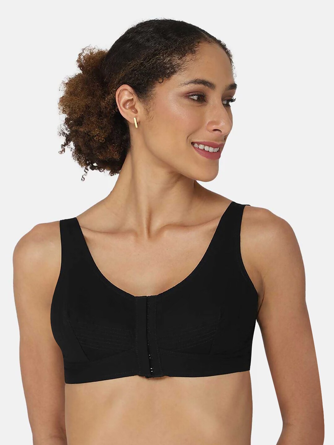 

NAIDU HALL Full Coverage Everyday Bra With All Day Comfort, Black